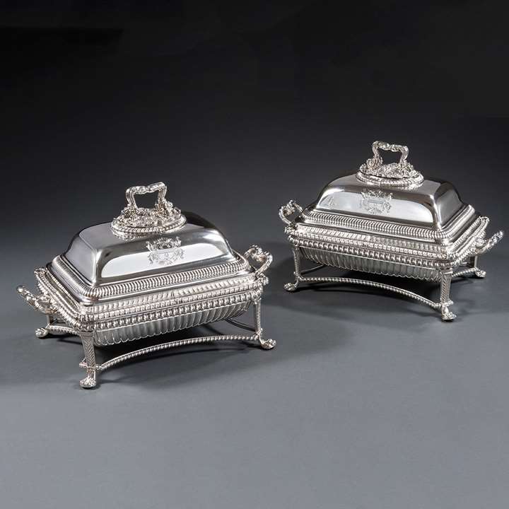 A Pair of George III Paul Storr Entree Dishes